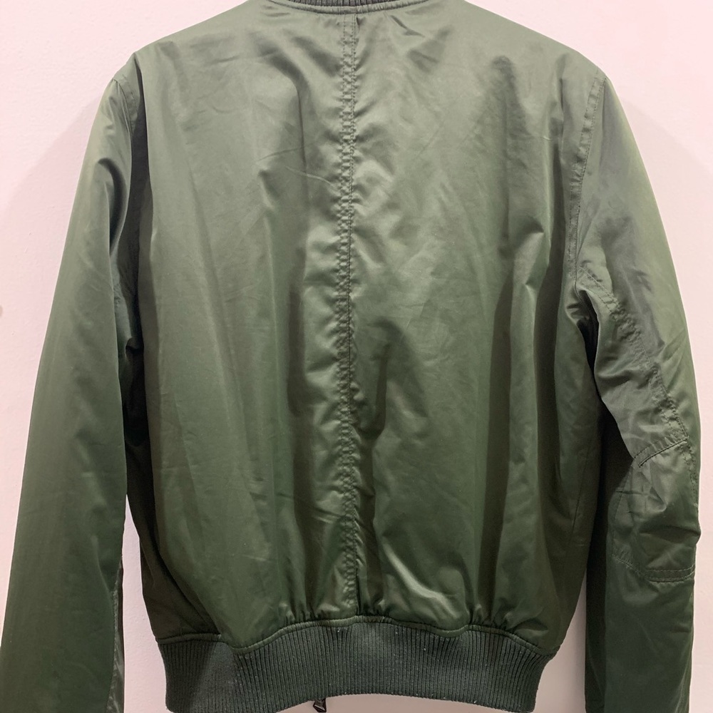 AMERICAN Eagle Women's Olive Green Bomber Jacket - Picture 5 of 5